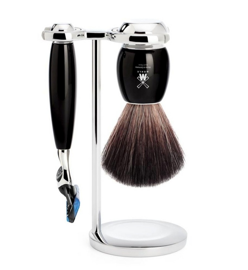 Muhle "VIVO" Fusion Shaving Set - Black Resin