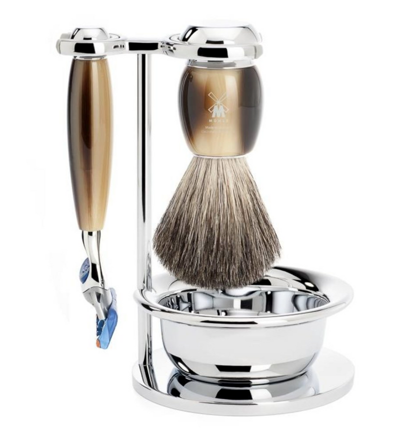 Muhle "VIVO" Fusion Shaving Set - Imitatie Hoorn