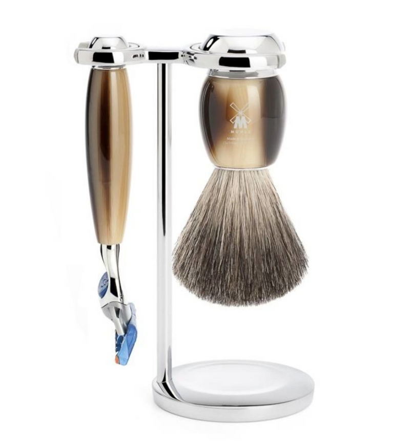 Muhle "VIVO" Fusion Shaving Set - Imitatie Hoorn