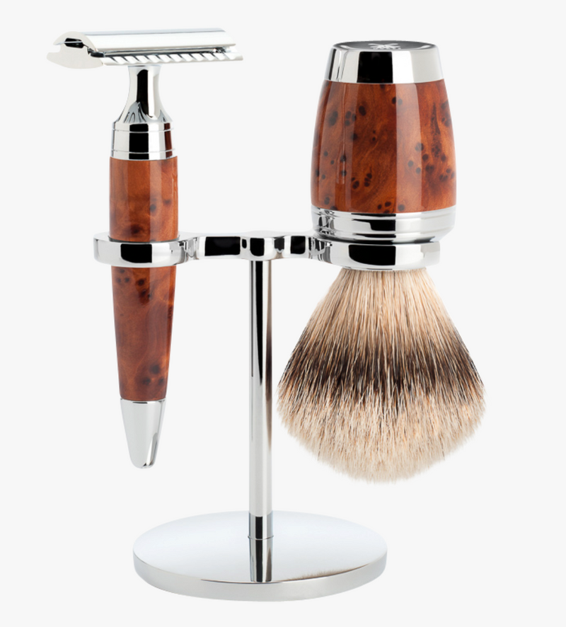 Muhle "STYLO" DE Razor Shaving Set - Thuja Wood