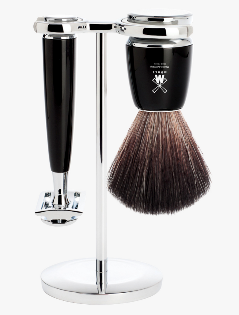 Muhle "RYTMO" DE Razor & Brush Set - Black