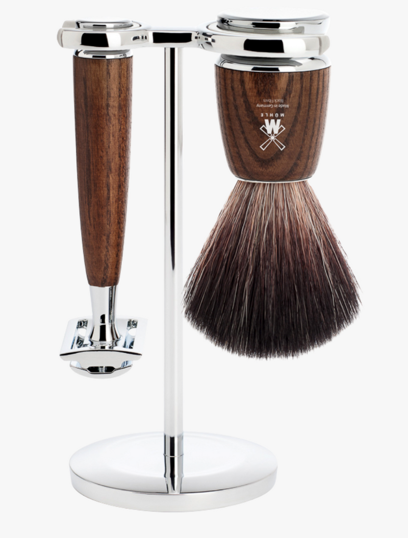 Muhle "RYTMO" DE Razor & Brush Set - Essenhout