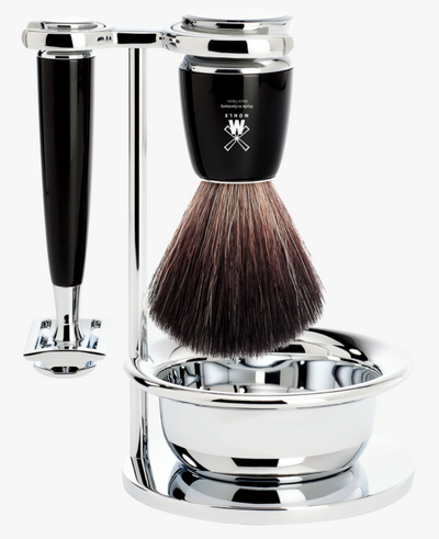 Muhle "RYTMO" DE Razor & Brush Set - Black