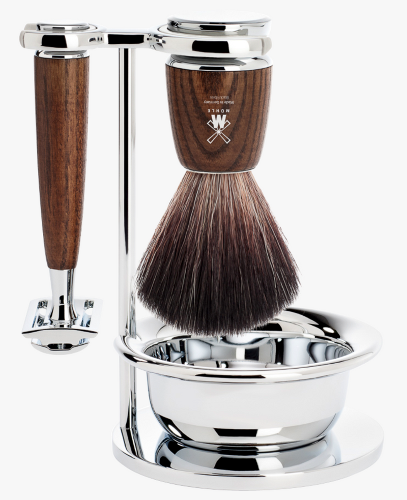 Muhle "RYTMO" DE Razor & Brush Set - Essenhout