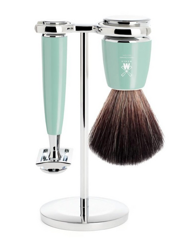 Muhle "RYTMO" DE Razor & Brush Set - Light Green