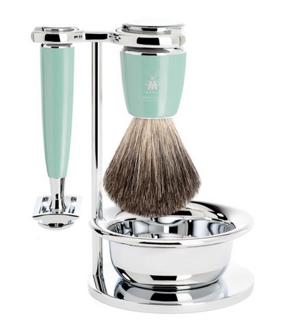 Muhle "RYTMO" DE Razor & Brush Set - Light Green