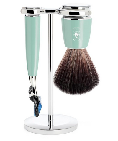 Muhle "RYTMO" Fusion Razor & Brush Set - light green