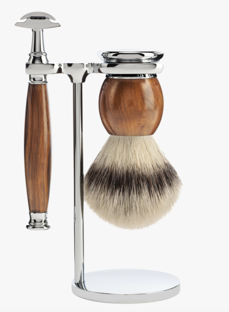 Muhle "SOPHIST" DE Safety Razor & Brush Set - Ironwood