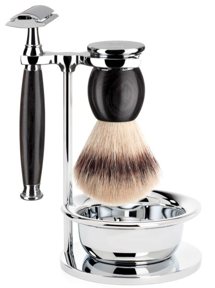 Muhle "SOPHIST" DE Safety Razor & Brush Set - Blackwood