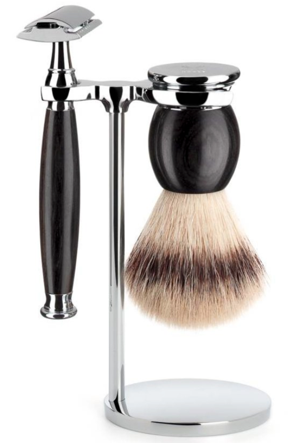 Muhle "SOPHIST" DE Safety Razor & Brush Set - Blackwood