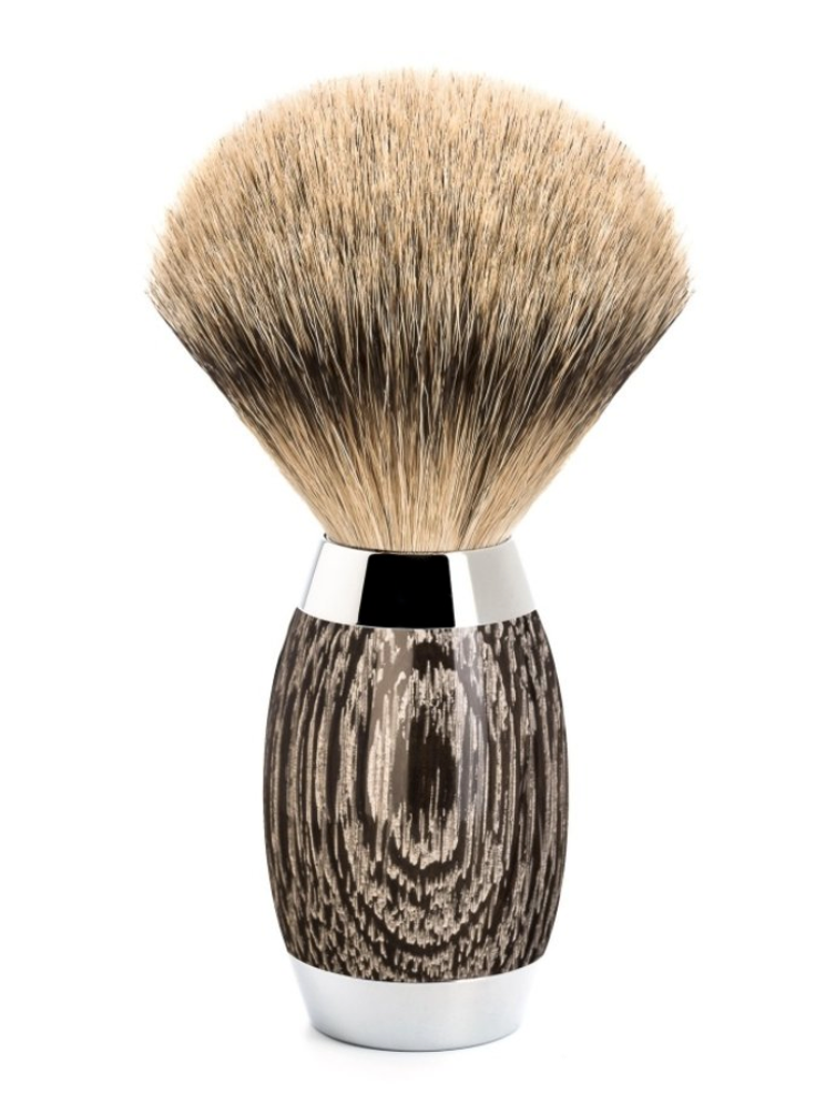 Muhle "EDITION" Silvertip Badger Bog Oak - Moeras Eik (L)