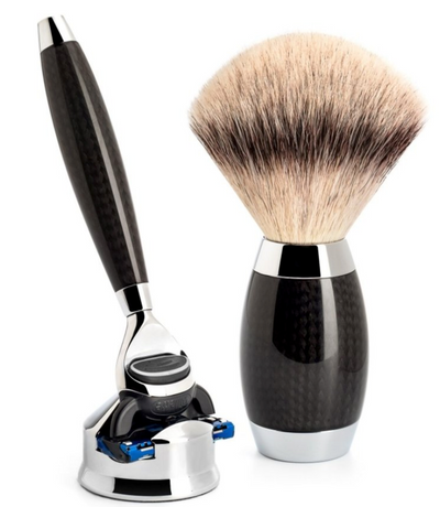 Muhle "EDITION" Fusion Razor & Brush Set - Carbon