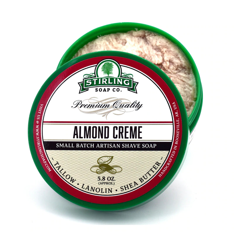 Stirling Soap Co. - Shaving Soap "Almond Creme" - 170ml