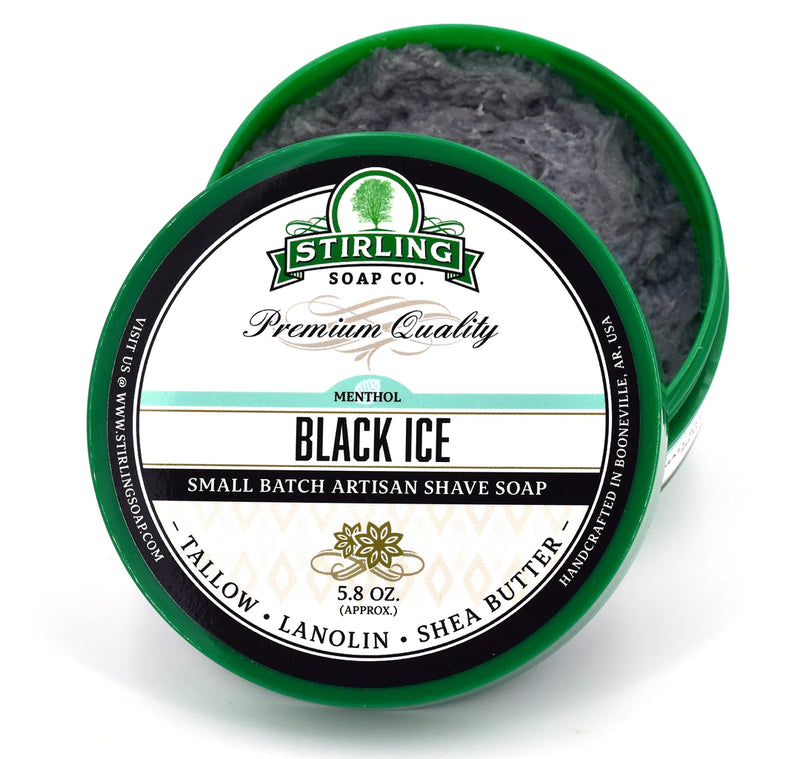 Stirling Soap Co. - Shaving Soap "Black Ice" - 170ml