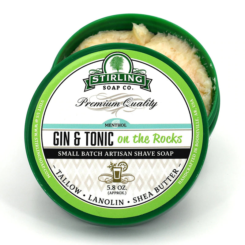 Stirling Soap Co. - Shaving Soap "Gin & Tonic on the Rocks" - 170ml