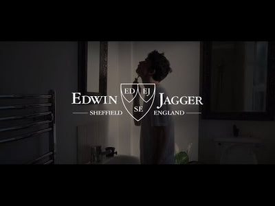 Edwin Jagger "Bulbuous" 4-Delige DE Set - Lined Chrome