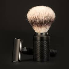 Muhle "ROCCA" 3-Delige "Jet" DE Razor & Brush Set - Mat RVS