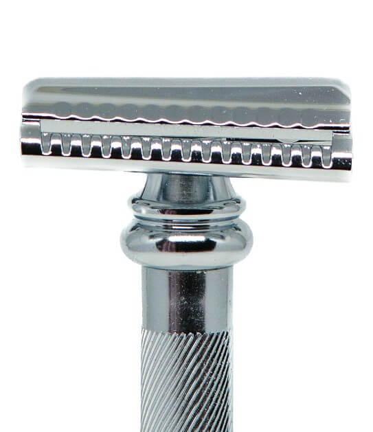 Merkur Solingen "Barber Pole" Safety Razor - Slant Bar 39C