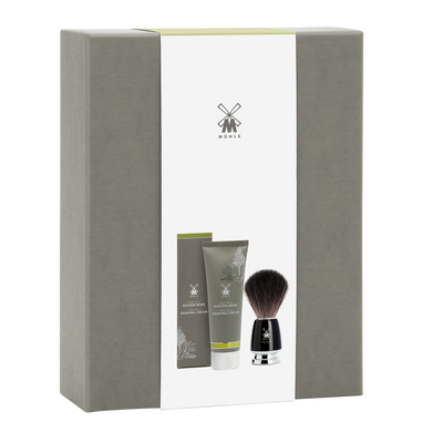 Muhle "Shave Care" 2-Delige Gift Set - Black Fibre & Alöe Vera