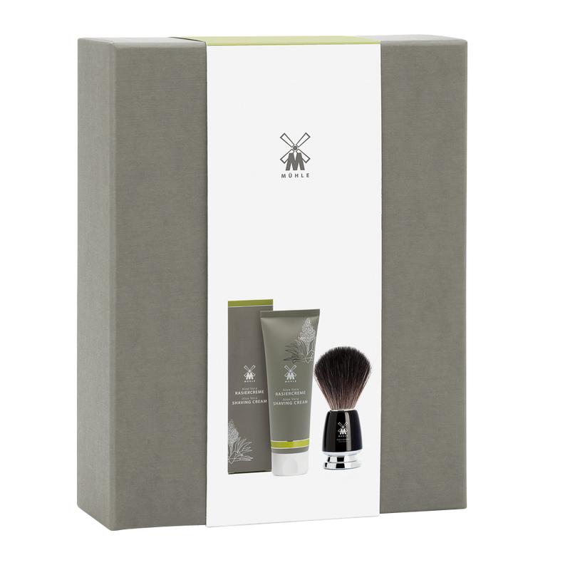 Muhle "Shave Care" 2-Delige Gift Set - Black Fibre & Alöe Vera