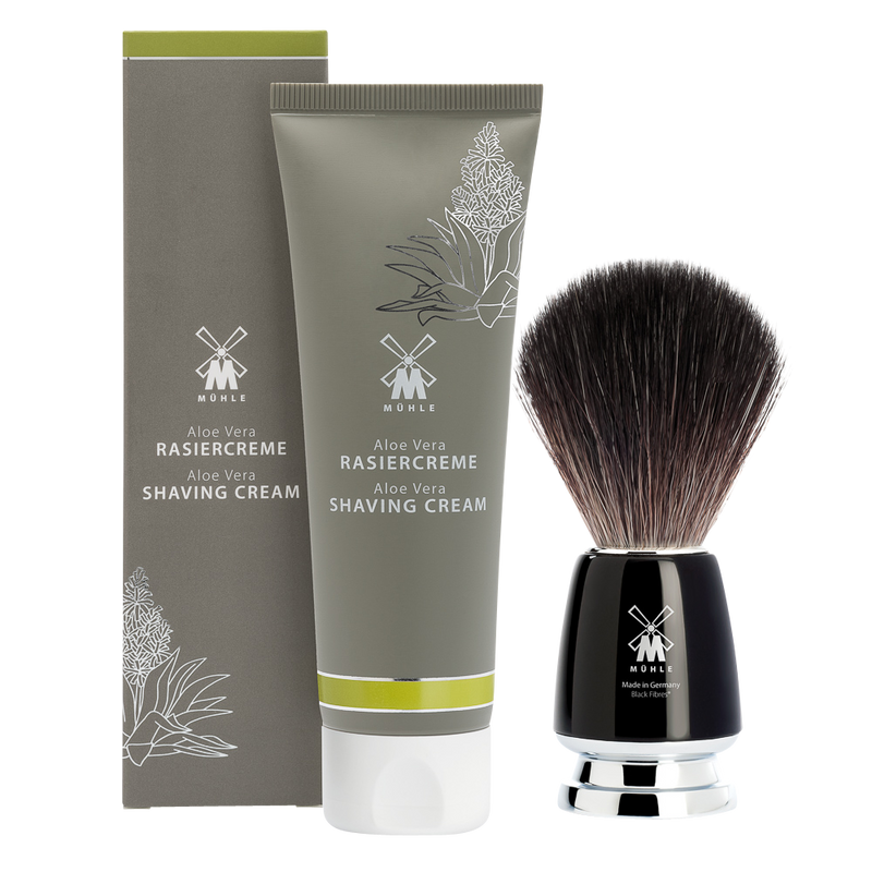 Muhle "Shave Care" 2-Delige Gift Set - Black Fibre & Alöe Vera