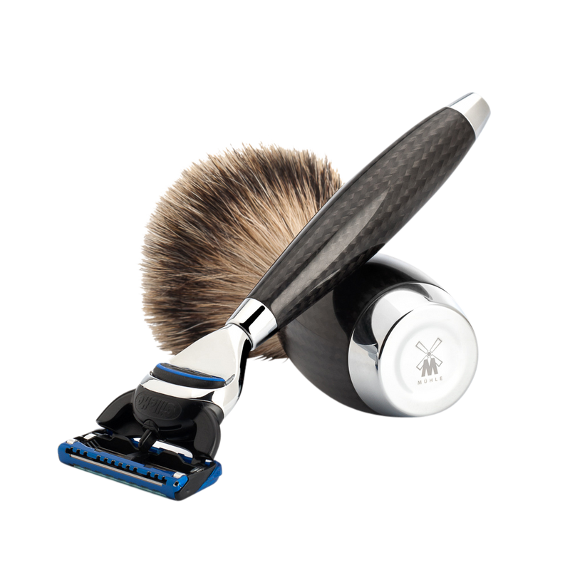 Muhle "EDITION" DE Safety Razor & Brush Set - Carbon