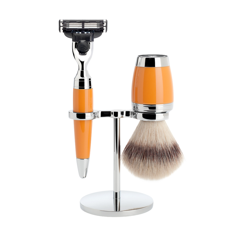 Muhle "STYLO" Mach 3 Shaving Set - Butterschotch