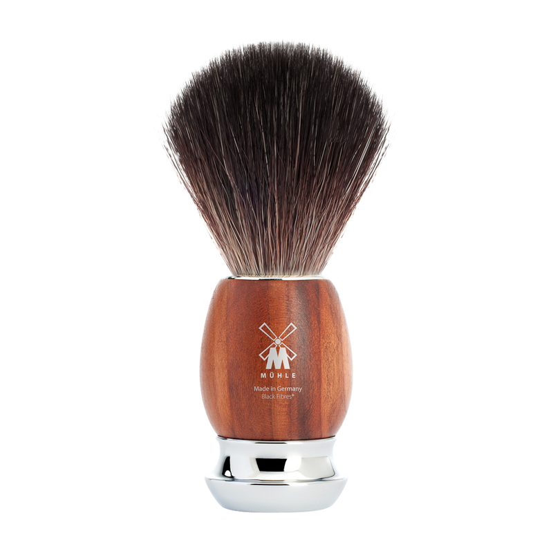 Muhle "VIVO" Plum Wood Black Fibre Brush - Pruimenhout (M)