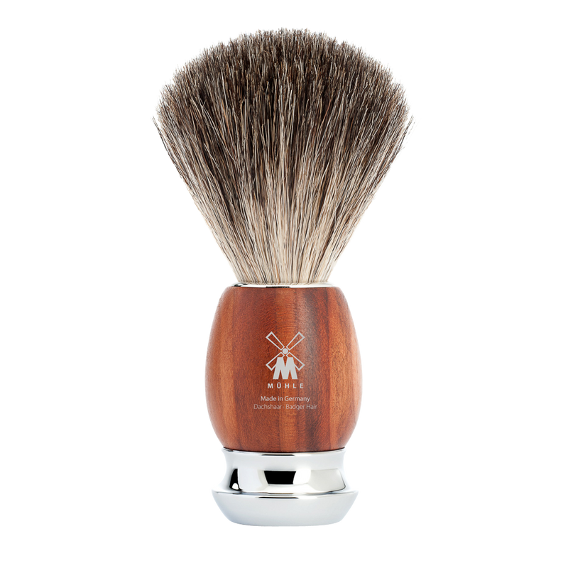 Muhle "VIVO" Plum Wood Pure Badger - Graudas Pruimenhout (M)