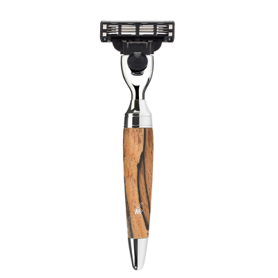 Muhle "STYLO" Mach 3 Razor - Spalted Beech