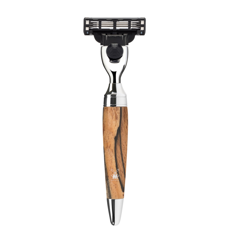 Muhle "STYLO" Mach 3 Razor - Spalted Beech