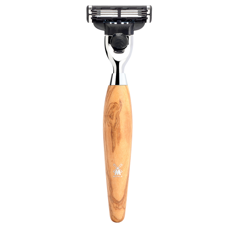 Muhle "KOSMO" Mach 3 Razor - Olive Wood