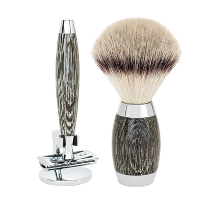 Muhle "EDITION" DE Safety Razor & Brush Set - Bog Oak