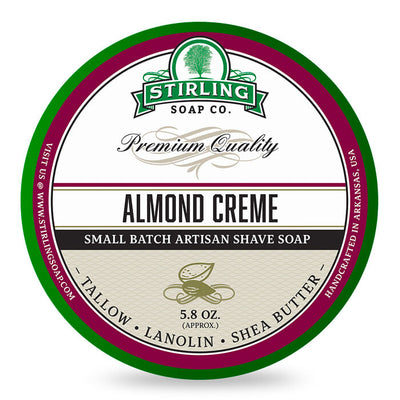 Stirling Soap Co. - Shaving Soap "Almond Creme" - 170ml