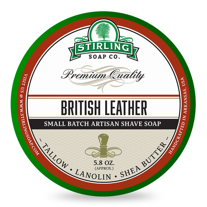 Stirling Soap Co. - Shaving Soap "British Leather" - 170ml