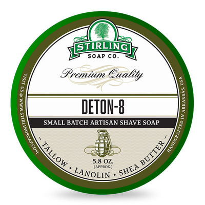 Stirling Soap Co. - Shaving Soap "Deton-8" - 170ml