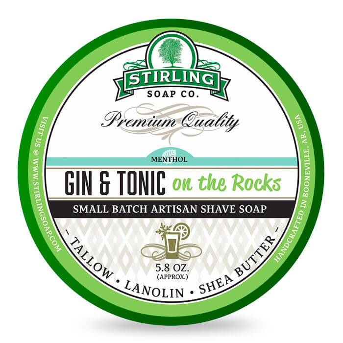 Stirling Soap Co. - Shaving Soap "Gin & Tonic on the Rocks" - 170ml