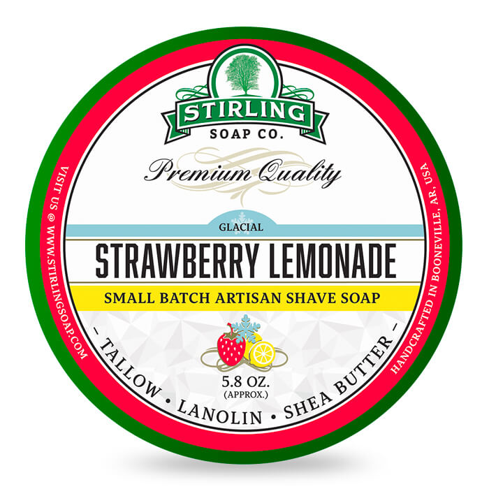 Stirling Soap Co. - Shaving Soap "Strawberry Lemonade" - 170ml