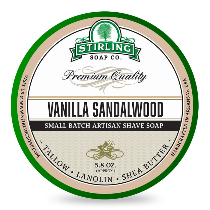 Stirling Soap Co. - Shaving Soap "Vanilla Sandalwood" - 170ml