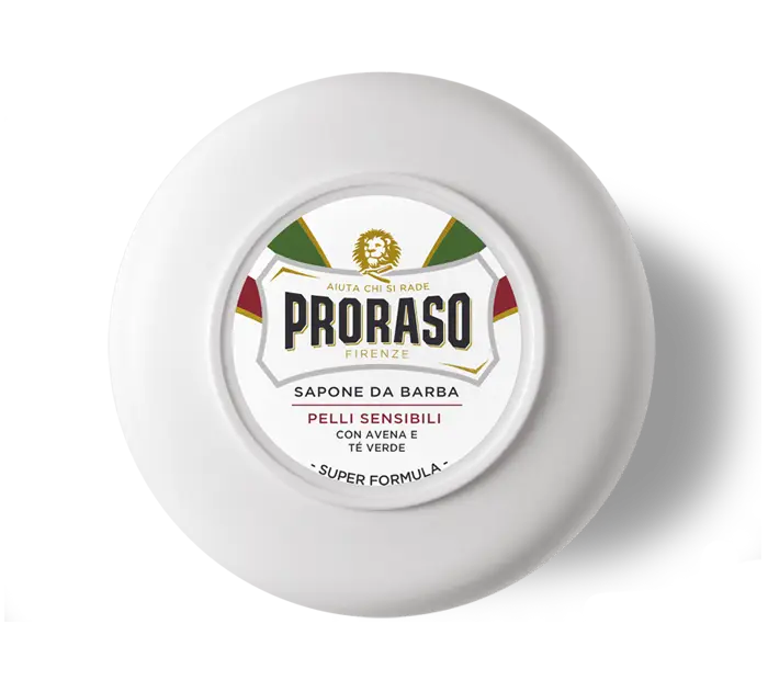 Proraso "White Line Sensitive" - Scheerzeep in Bowl 150g