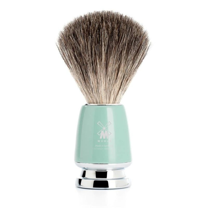 Muhle "RYTMO" Pure Badger - Light Green Resin (M)