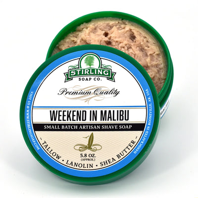 Stirling Soap Co. - Shaving Soap "Weekend in Malibu" - 170ml